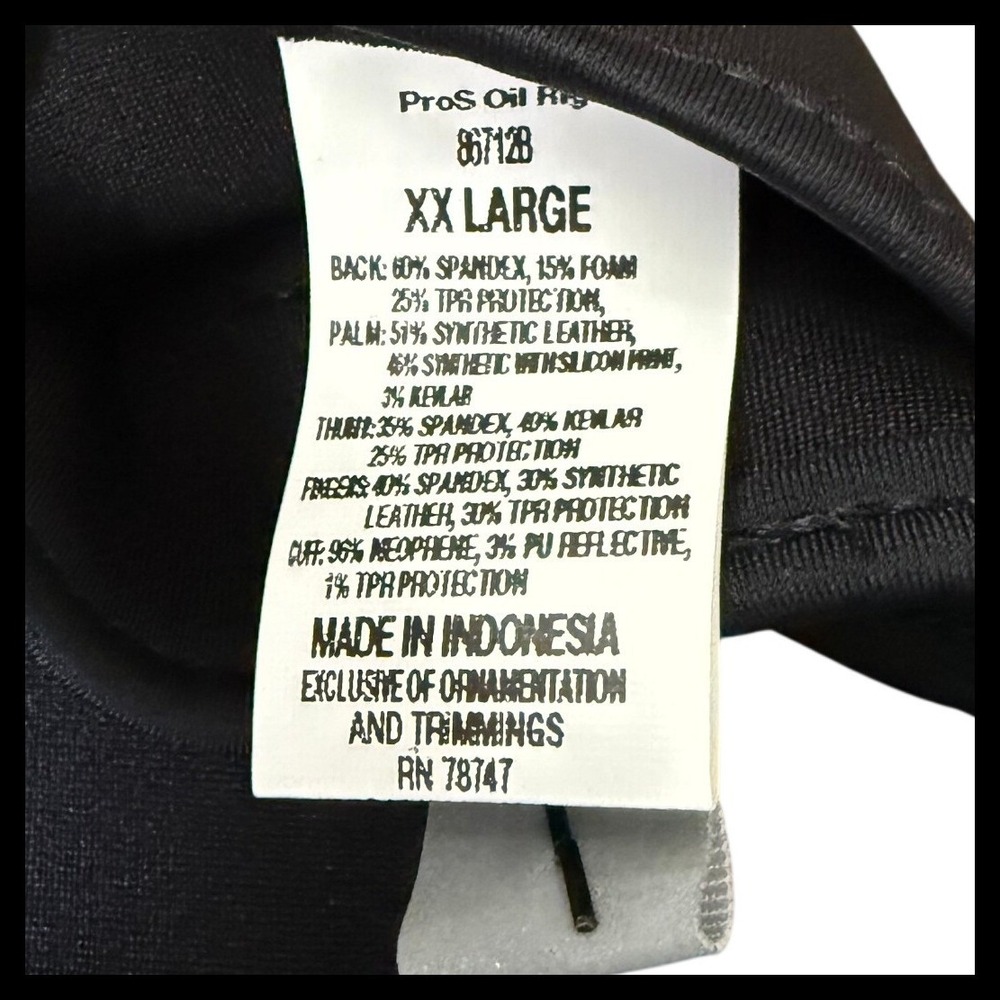 West Chester ProS Oil Rig Work Gloves XXL Blue Lime Impact Protection 86712B NEW - Picture 3 of 5